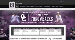 Desktop Screenshot of gemcitythrowbacks.com