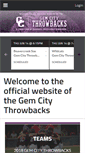 Mobile Screenshot of gemcitythrowbacks.com