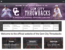 Tablet Screenshot of gemcitythrowbacks.com